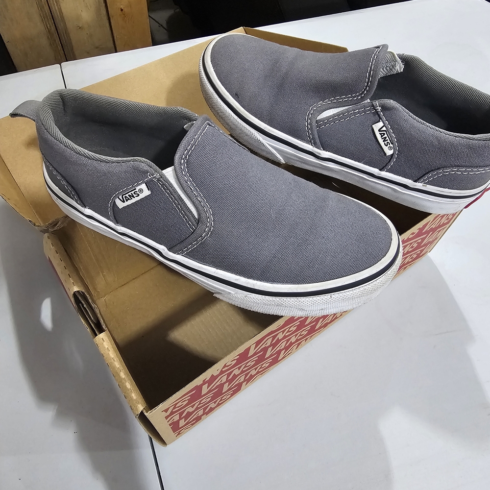 Vans Gray Slip-On Sneakers